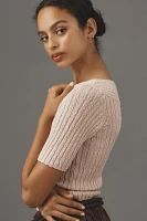 Maeve Ribbed Sweater Tee