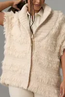 By Anthropologie Shaggy Sweater Vest