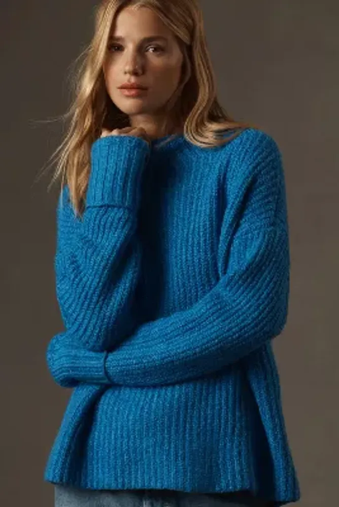 Maeve Margaret Mock-Neck Sweater