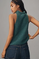 Pilcro Rolled Mock-Neck Sweater Tank