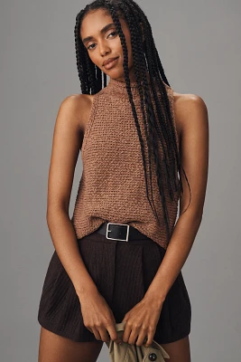 Pilcro Rolled Mock-Neck Sweater Tank