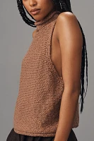 Pilcro Rolled Mock-Neck Sweater Tank