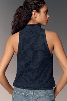 Pilcro Rolled Mock-Neck Sweater Tank