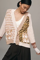 Pilcro Mash-Up Tiger Cardigan Sweater