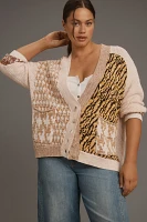 Pilcro Mash-Up Tiger Cardigan Sweater