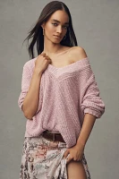 Pilcro Slouchy V-Neck Sweater