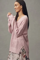 Pilcro Slouchy V-Neck Sweater