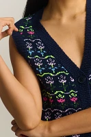 Maeve Printed Sweater Vest