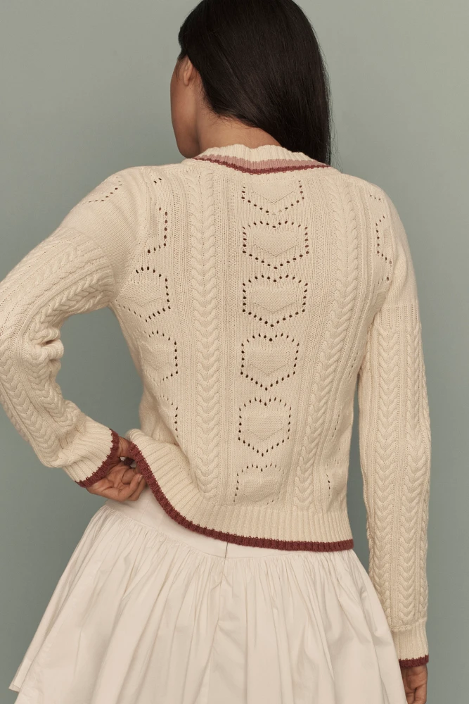 Maeve Asymmetrical Cardigan Sweater