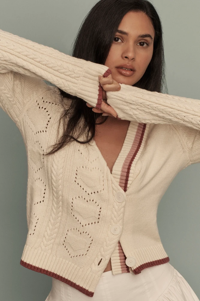 Maeve Asymmetrical Cardigan Sweater