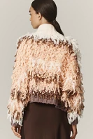 By Anthropologie Fringe Cardigan Sweater