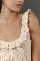 Pilcro Ruffled Sweater Tank Top