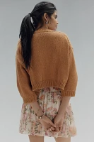 Maeve Elbow-Sleeve Cardigan Sweater