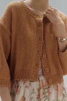 Maeve Elbow-Sleeve Cardigan Sweater