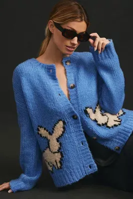 Maeve Bunny Slope Cardigan Sweater