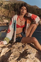 Pilcro Icon Graphic Cardigan Sweater