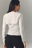 By Anthropologie Wool & Cashmere Shrug Sweater