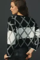 Lili Sidonio Plaid Fuzzy Sweater