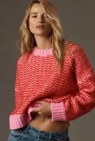Lili Sidonio Two-Tone Pullover Sweater