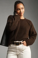 By Anthropologie Chunky Crew-Neck Sweater