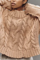 Pilcro Cable-Knit Pullover Sweater