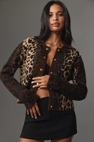 Pilcro Cheetah Cardigan Sweater