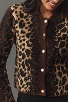 Pilcro Cheetah Cardigan Sweater