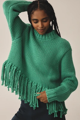 The Wolf Gang Verde Fringe Sweater