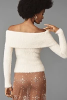 The Wolf Gang Vello Knit Off-The-Shoulder Sweater