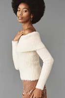 The Wolf Gang Vello Knit Off-The-Shoulder Sweater