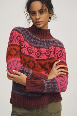 Saylor NYC Candace Mock-Neck Sweater