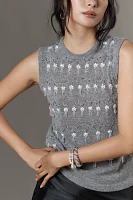 Beatrice .b Parks Embellished Wool Sweater Vest