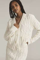 Endless Rose Cable Knit Cardigan Sweater