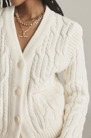 Endless Rose Cable Knit Cardigan Sweater