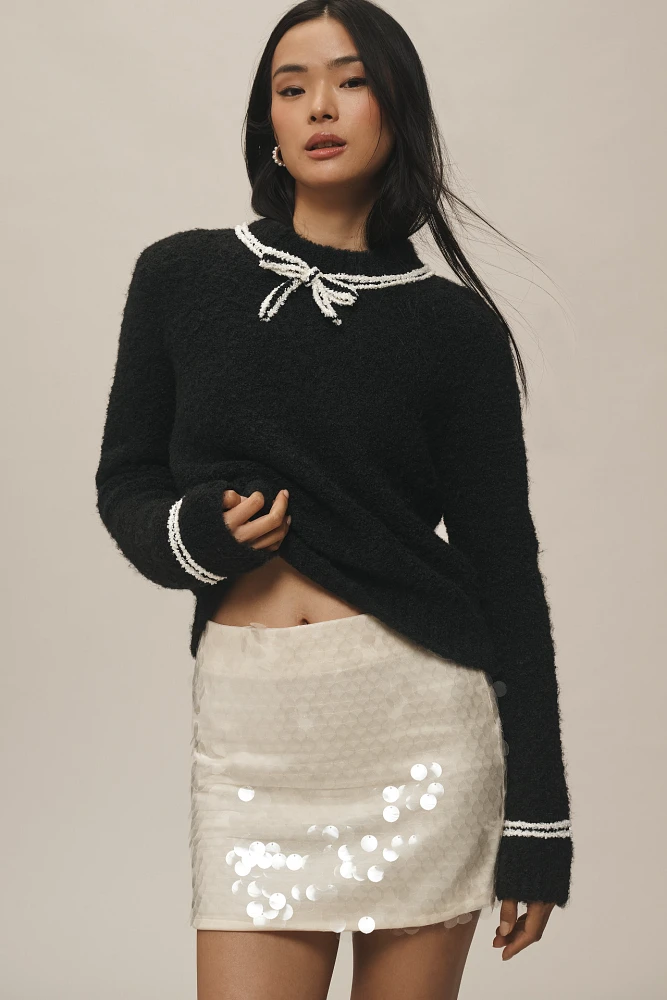 Endless Rose Bouclé Knit Sweater