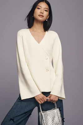 Endless Rose Two-Button Cinched Cardigan Sweater