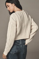 Endless Rose Cable-Knit Cardigan Sweater