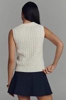 Endless Rose Collared Cable Sweater Vest