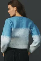 Maeve Neon Gradient Pullover Sweater