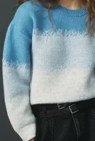 Maeve Neon Gradient Pullover Sweater