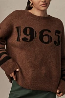 Pilcro Crew-Neck Graphic Sweater