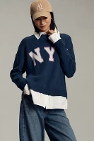 Maeve NYC Graphic Twofer Sweater