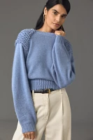 Mare x Anthropologie Cinched Crew-Neck Sweater