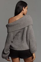 Mare x Anthropologie Asymmetrical Foldover Sweater