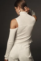 Avantlook Cutout Turtleneck Sweater