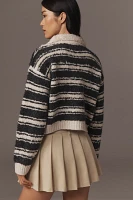 Maeve Striped Polo Sweater