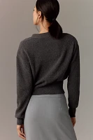 Grey Lab V-Neck Cardigan Sweater