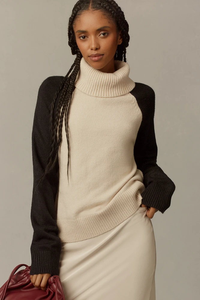 Sanctuary Cozy Day Contrast Crew-Neck Sweater