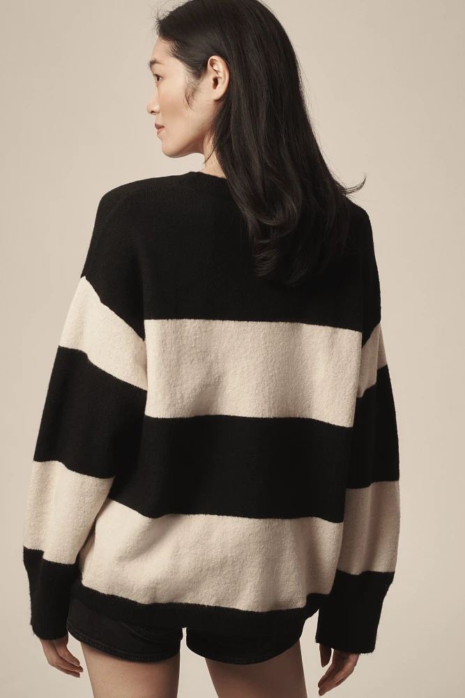 Sanctuary Cuddle Up Oversized Crew-Neck Sweater