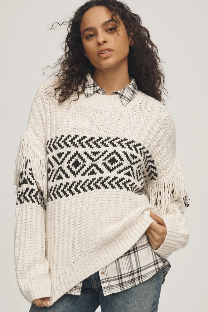 Sanctuary Artisan Fringe Sweater